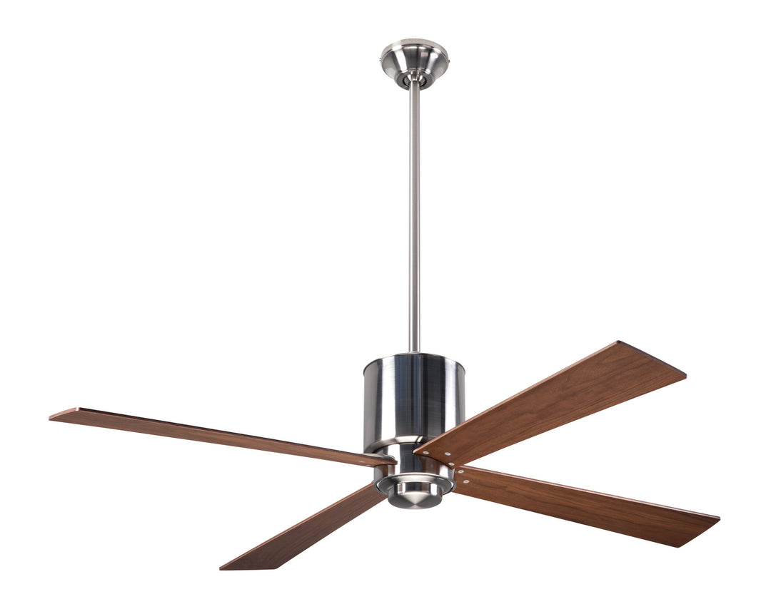 Modern Fan Company Lapa LAP-BN-50-MG-NL-001 Ceiling Fan 50 - Bright Nickel, Mahogany/