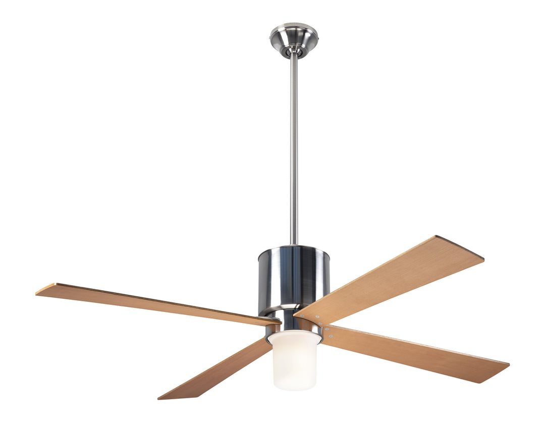 Modern Fan Company Lapa LAP-BN-50-MP-552-005 Ceiling Fan 50 - Bright Nickel, Maple/