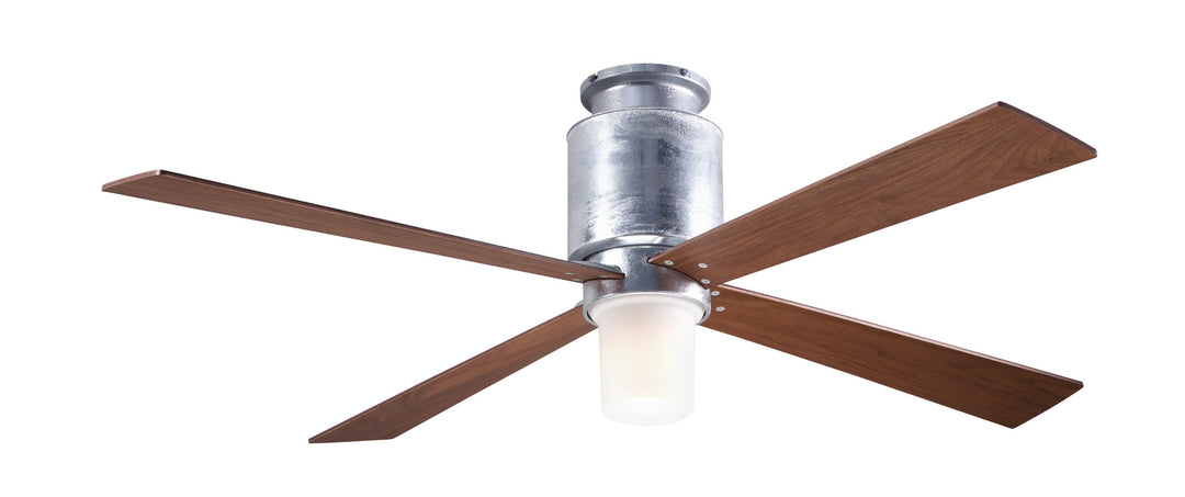Modern Fan Company Lapa Flush LAP-FM-GV-50-MG-552-005 Ceiling Fan - Galvanized, Mahogany/