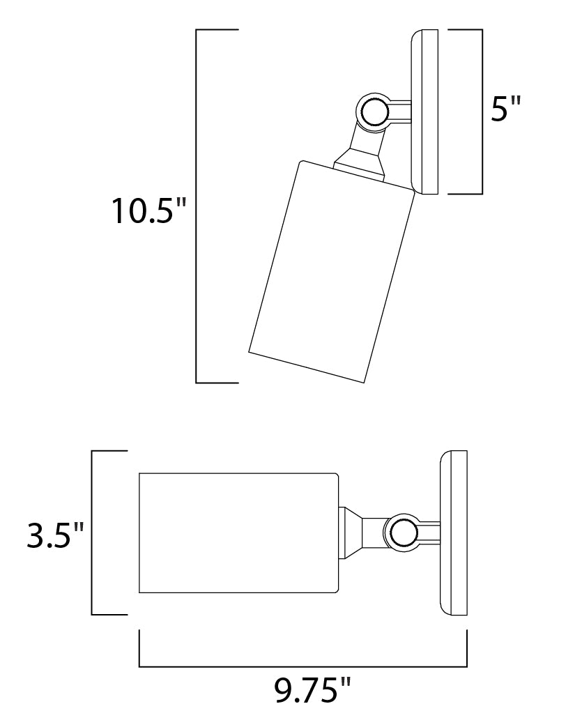 Maxim Spots 92010WT Wall Sconce Light - White