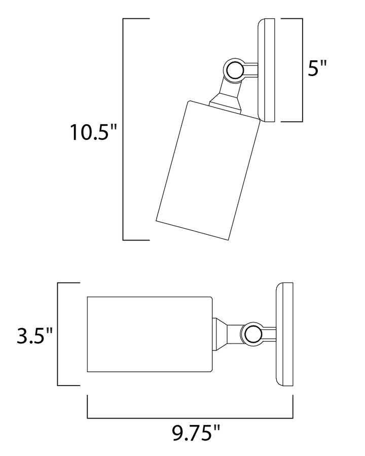Maxim Spots 92010WT Wall Sconce Light - White