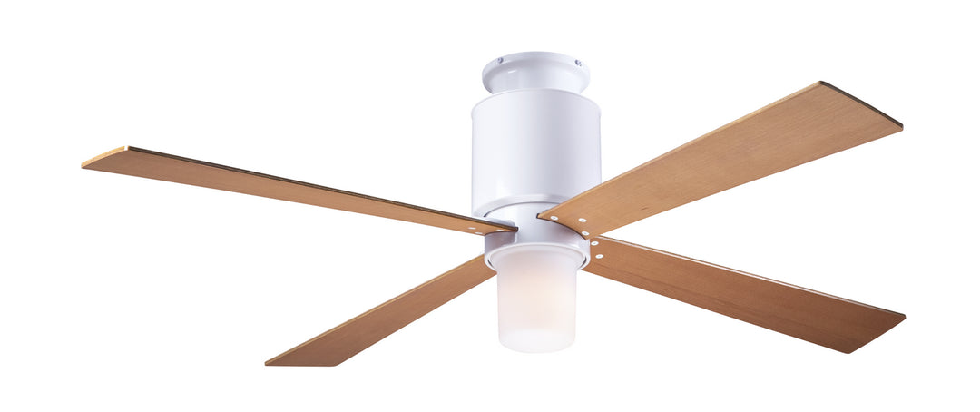 Modern Fan Company Lapa Flush LAP-FM-GW-50-MP-552-004 Ceiling Fan - Gloss White, Maple/