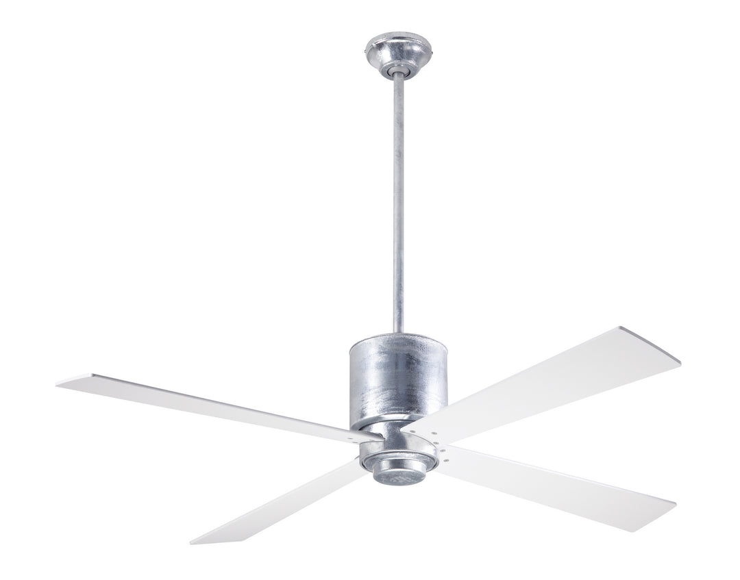 Modern Fan Company Lapa LAP-GV-50-WH-NL-001 Ceiling Fan 50 - Galvanized, White/