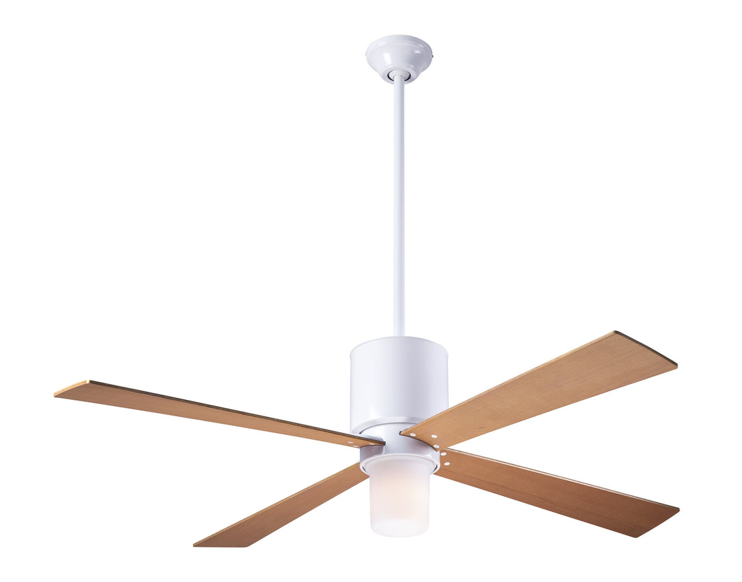 Modern Fan Company Lapa LAP-GW-50-MP-552-005 Ceiling Fan 50 - Gloss White, Maple/