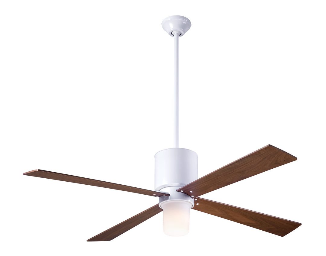 Modern Fan Company Lapa LAP-GW-50-MG-552-002 Ceiling Fan 50 - Gloss White, Mahogany/