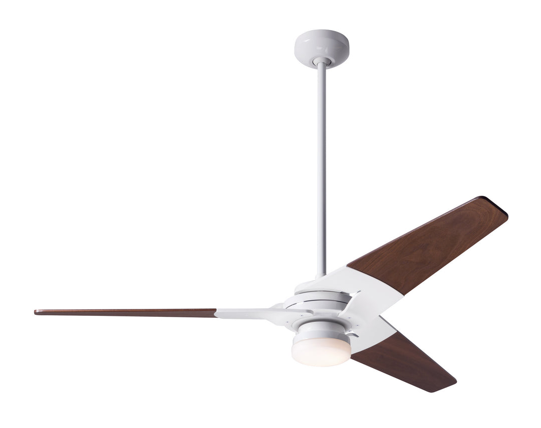 Modern Fan Company Torsion TOR-GW-52-MG-271-002 Ceiling Fan 52 - Gloss White, Mahogany/