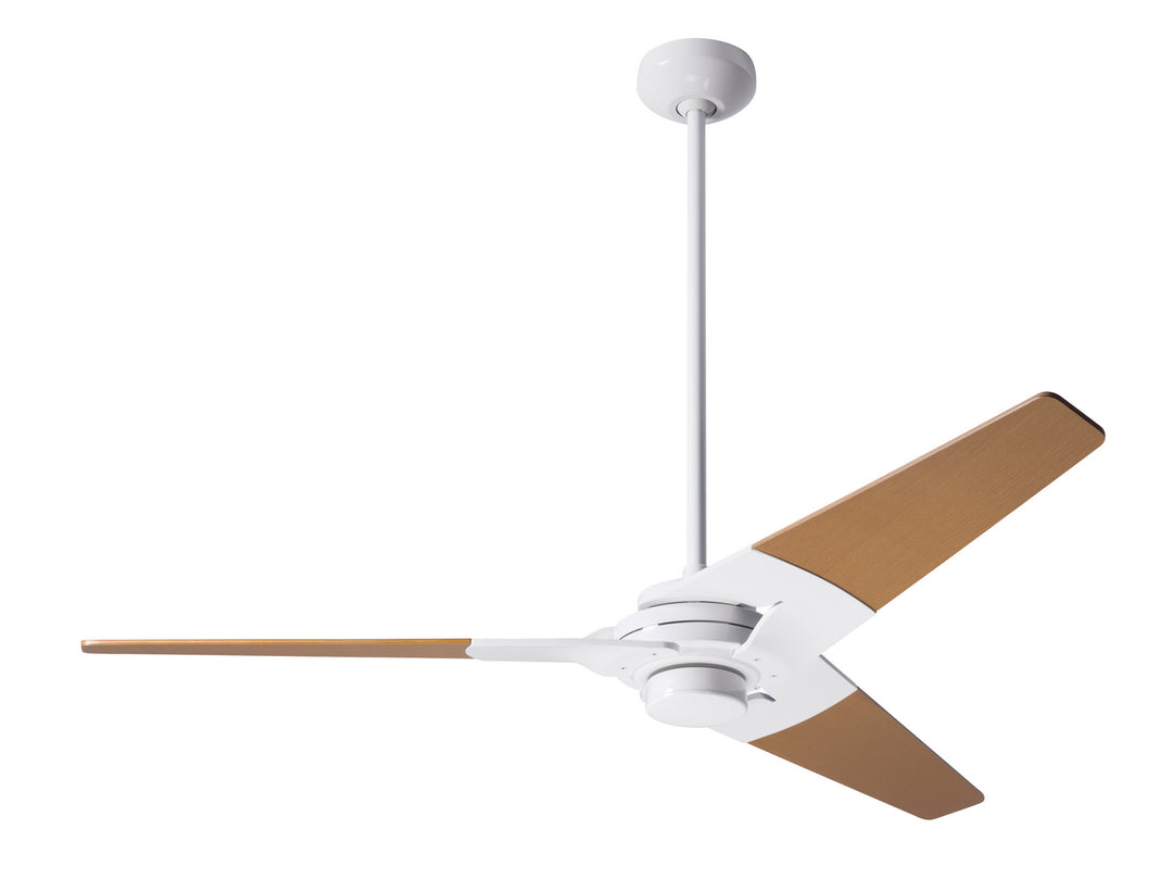 Modern Fan Company Torsion TOR-GW-52-MP-NL-001 Ceiling Fan 52 - Gloss White, Maple/