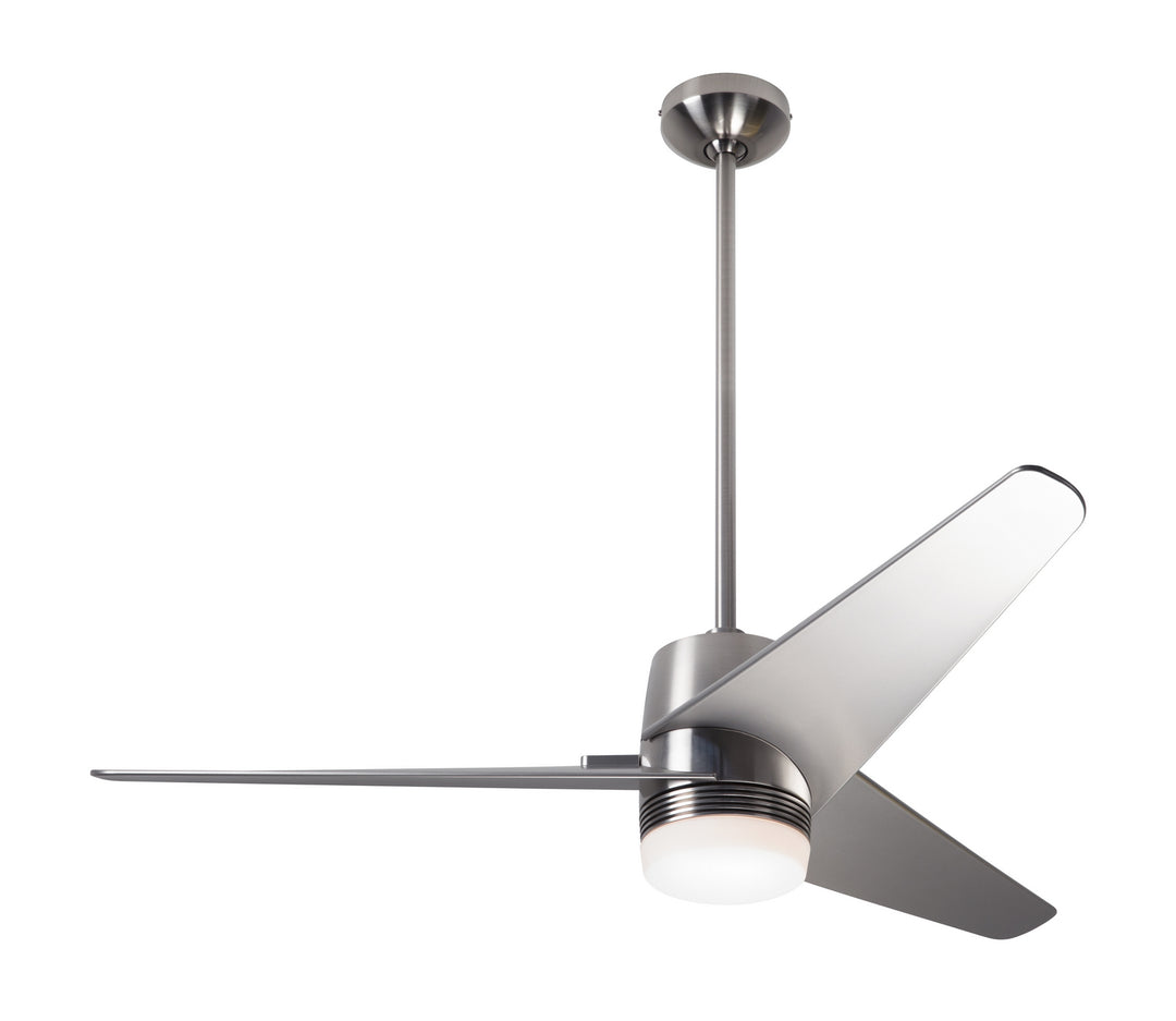 Modern Fan Company Velo DC VEL-BN-48-NK-853-CC Ceiling Fan - Bright Nickel, Nickel/