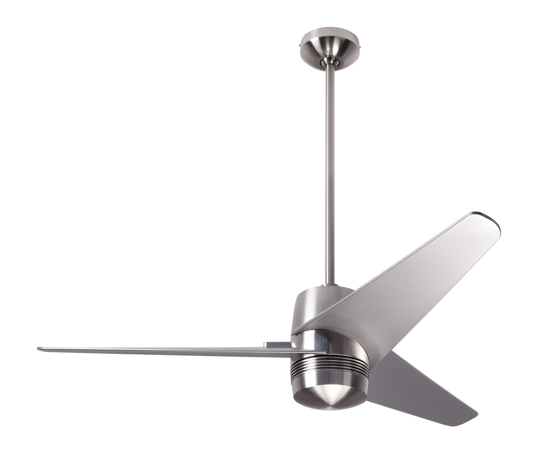 Modern Fan Company Velo DC VEL-BN-48-NK-NL-CC Ceiling Fan - Bright Nickel, Nickel/