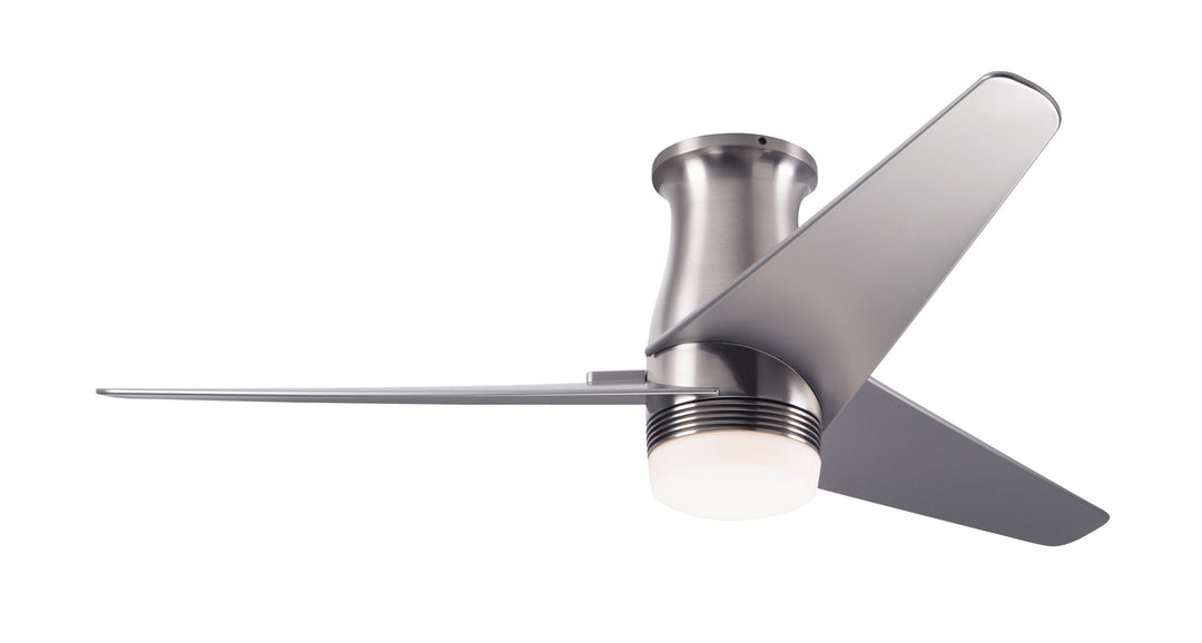 Modern Fan Company Velo Flush DC VEL-FM-BN-48-NK-853-WC Ceiling Fan - Bright Nickel, Nickel/