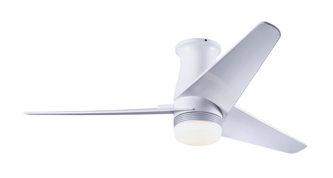 Modern Fan Company Velo Flush DC VEL-FM-GW-48-WH-853-CC Ceiling Fan - Gloss White, White/