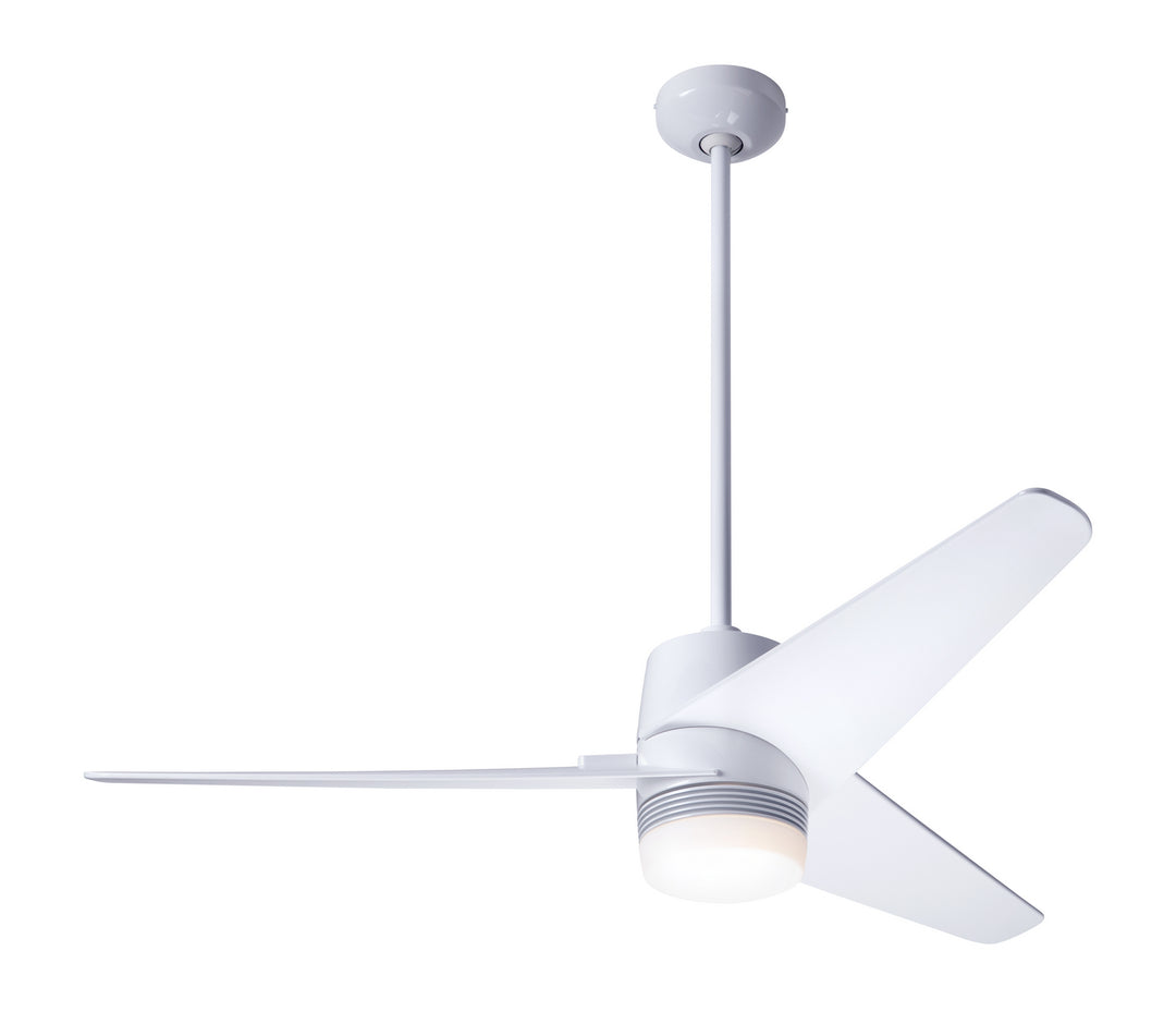 Modern Fan Company Velo DC VEL-GW-48-WH-853-CC Ceiling Fan - Gloss White, White/