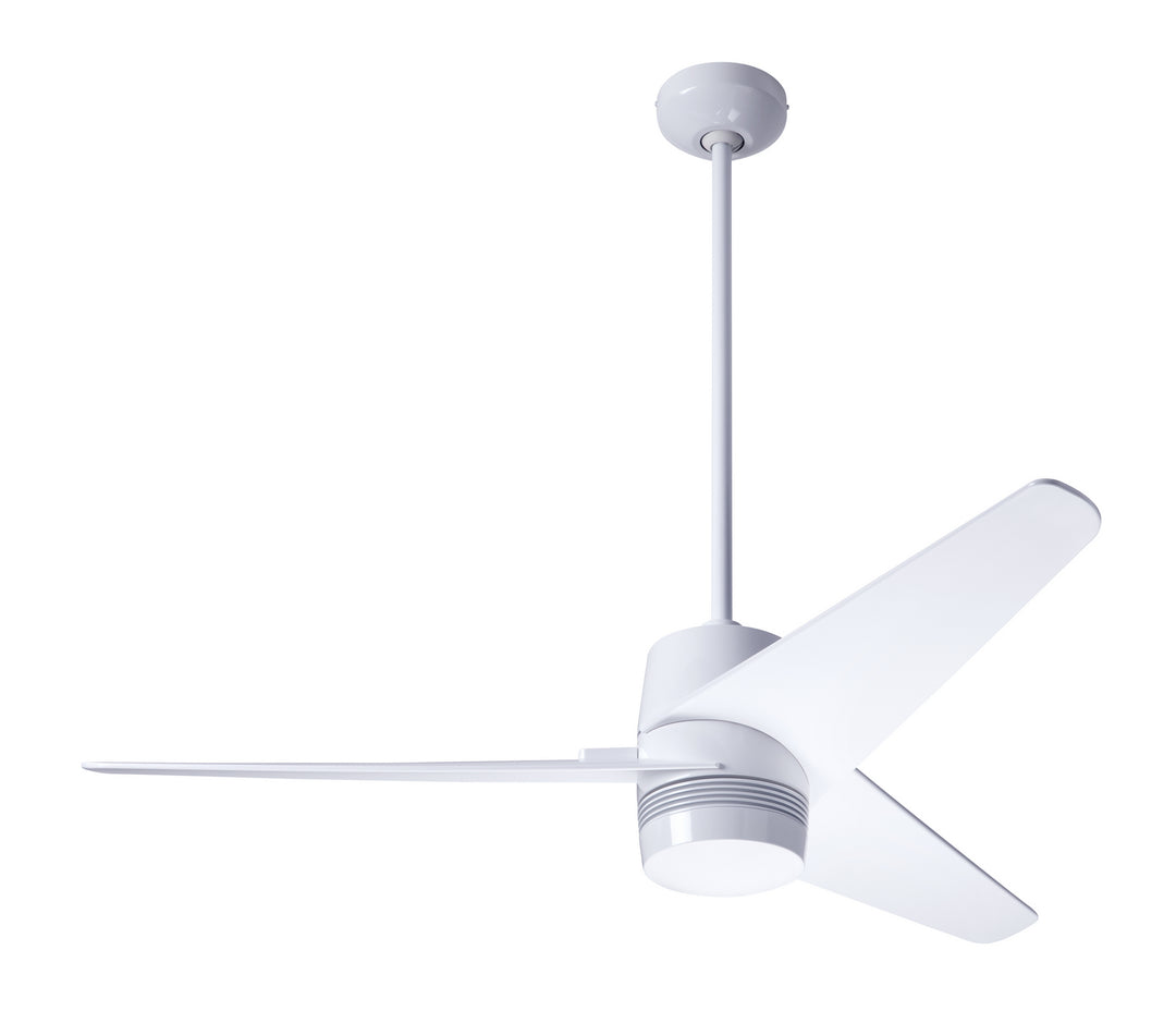 Modern Fan Company Velo DC VEL-GW-48-WH-NL-CC Ceiling Fan - Gloss White, White/