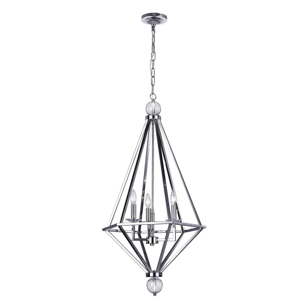 CWI Calista 1027p20-3-601 Pendant Light - Chrome