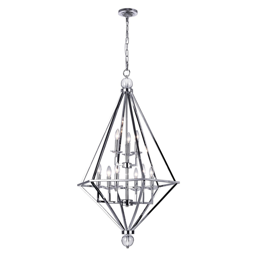 CWI Calista 1027p26-9-601 Pendant Light - Chrome