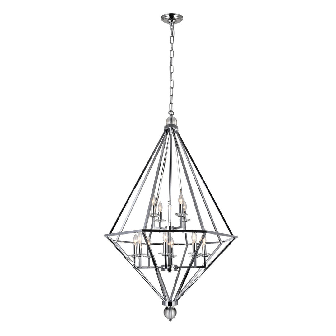 CWI Calista 1027p32-12-601 Pendant Light - Chrome