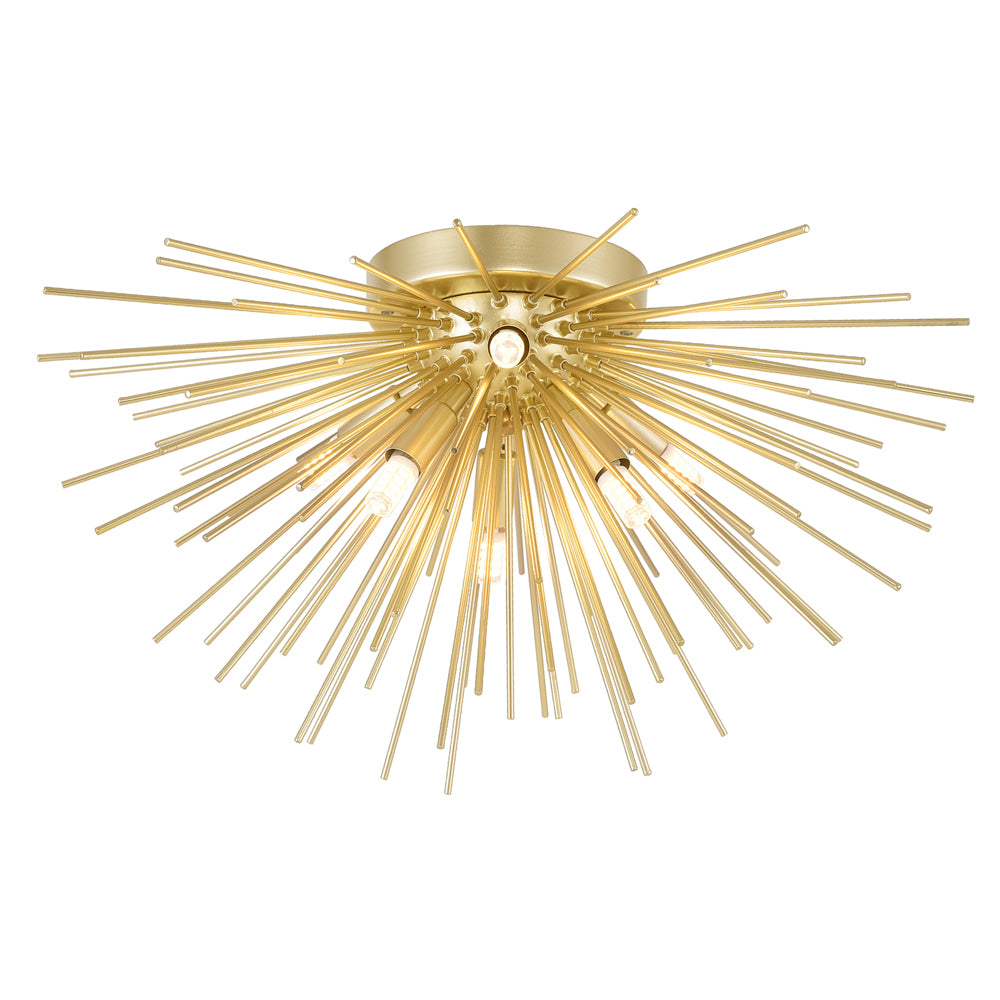 CWI Savannah 1034c20-6-620 Ceiling Light - Gold Leaf