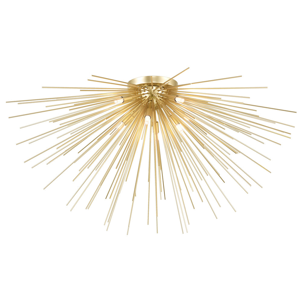 CWI Savannah 1034c40-8-620 Ceiling Light - Gold Leaf