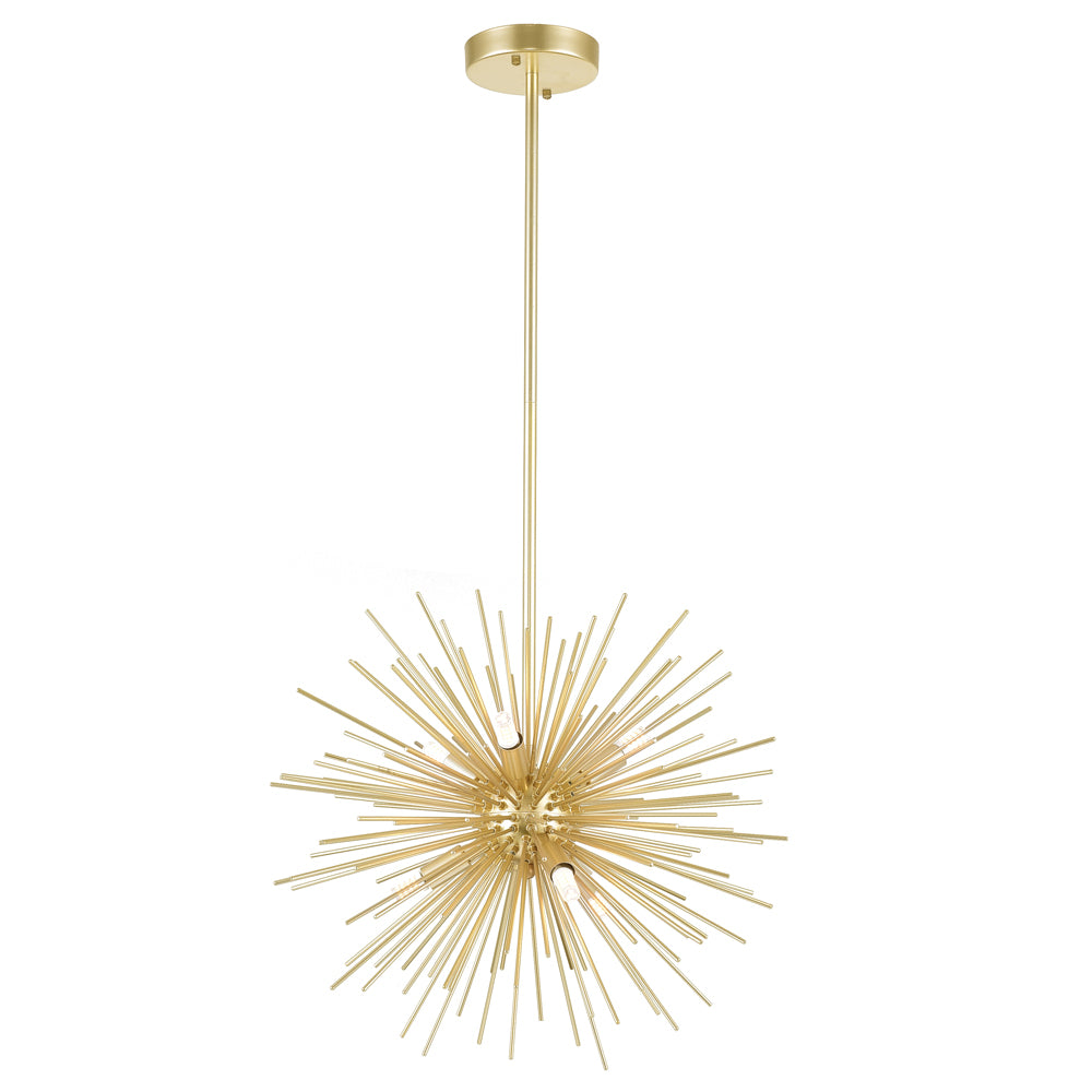 CWI Savannah 1034p16-6-620 Chandelier Light - Gold Leaf