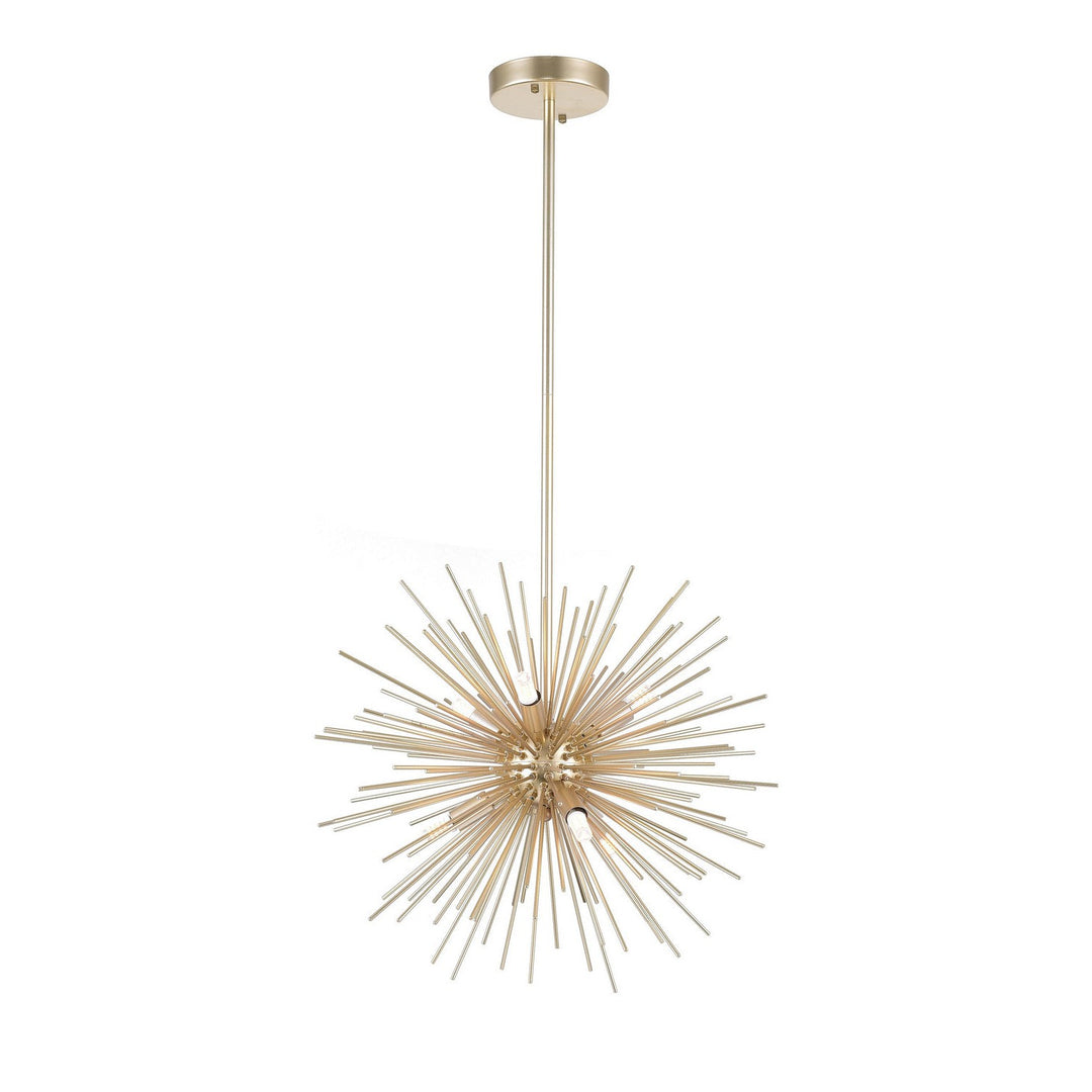 CWI Savannah 1034p16-6-620 Chandelier Light - Gold Leaf