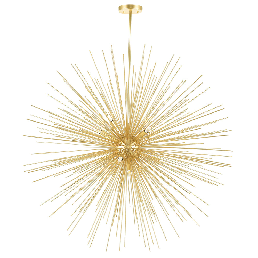 CWI Savannah 1034p40-14-620 Chandelier Light - Gold Leaf