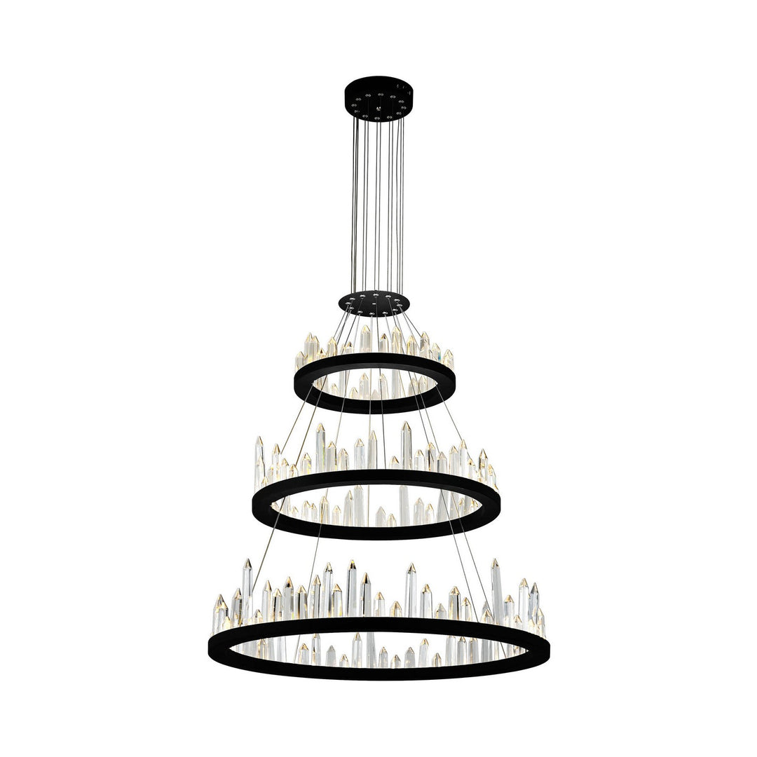 CWI Juliette 1043p32-3-101 Chandelier Light - Black