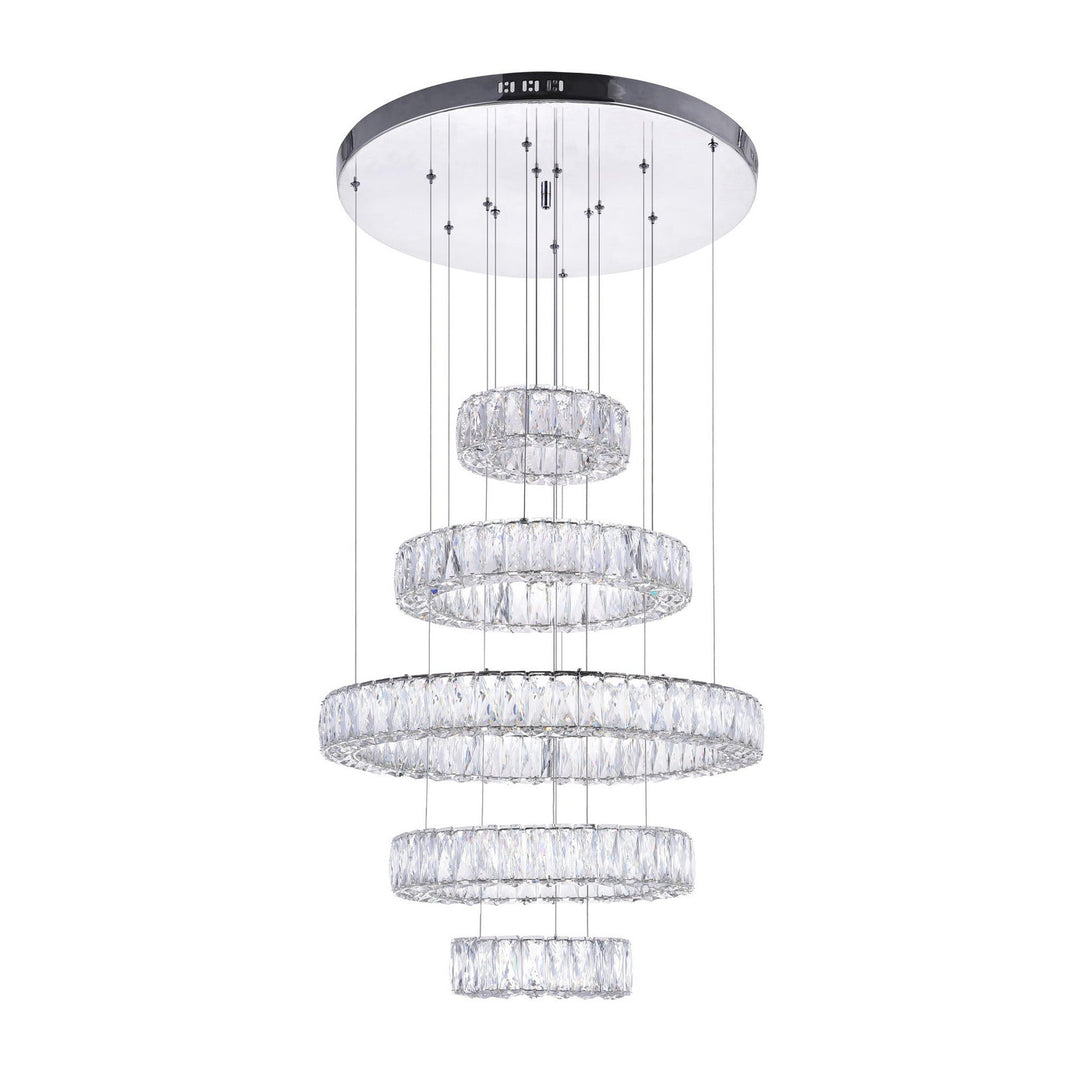 CWI Madeline 1044p24-601-r-5c Chandelier Light - Chrome