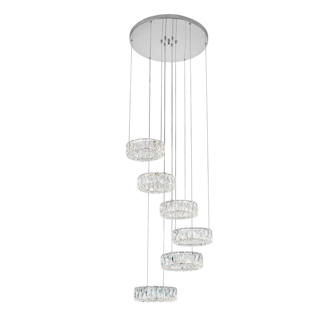 CWI Madeline 1044p24-601-r-6c Chandelier Light - Chrome