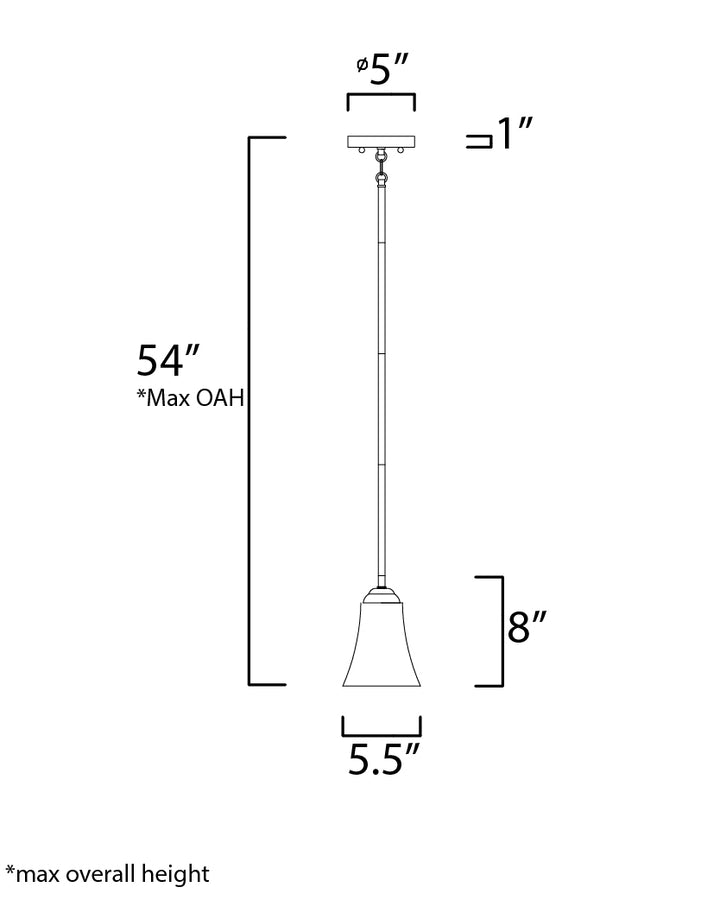Maxim Vital 92081FTOI Pendant Light - Oil Rubbed Bronze