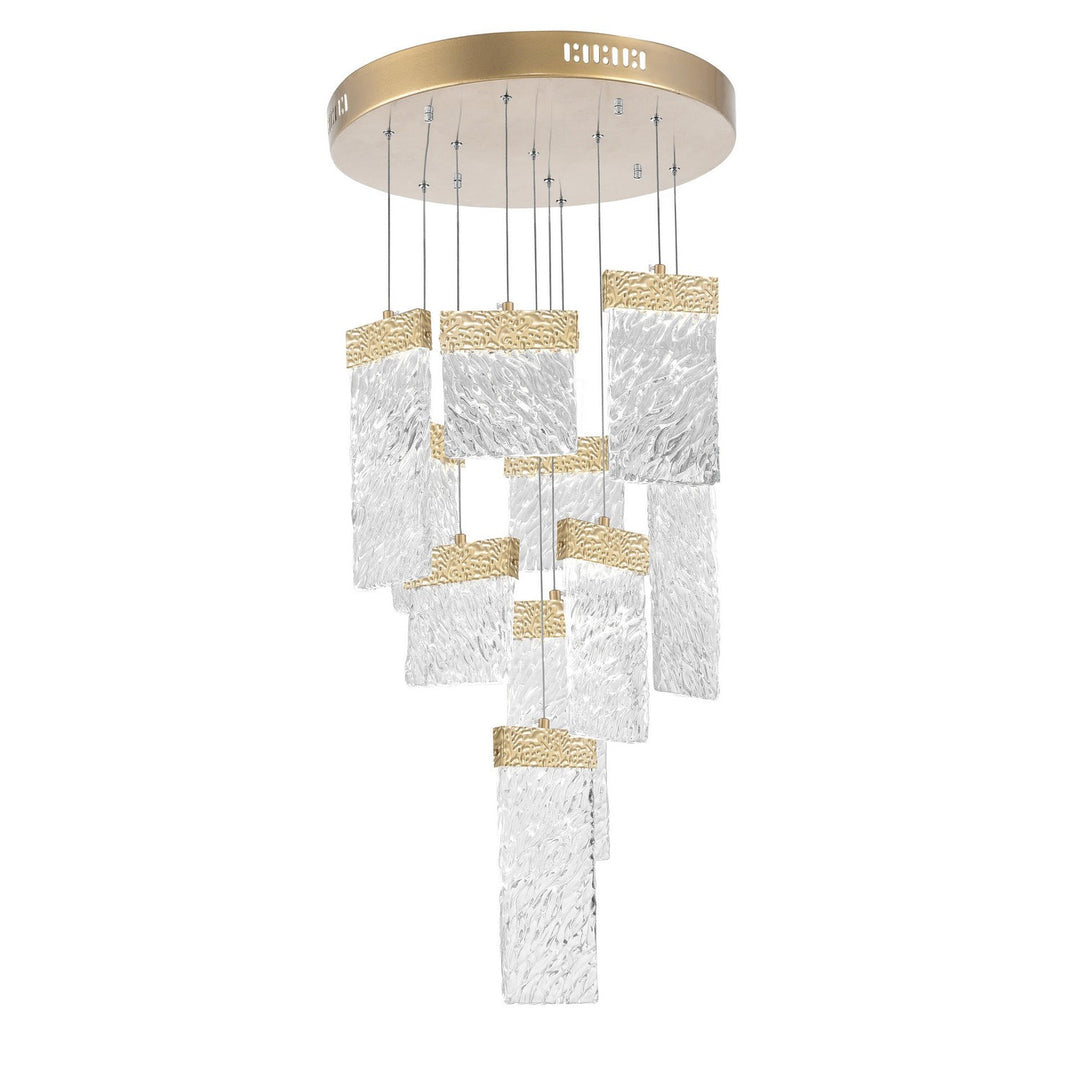 CWI Carolina 1090p20-10-620 Chandelier Light - Gold Leaf