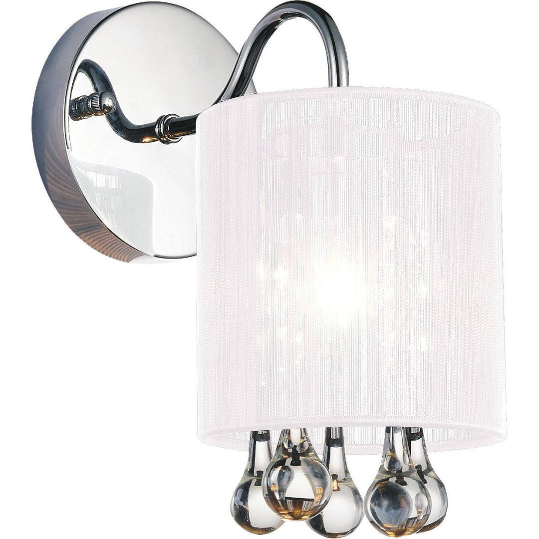 CWI Water Drop 5006w5c-1 (w) Wall Sconce Light - Chrome