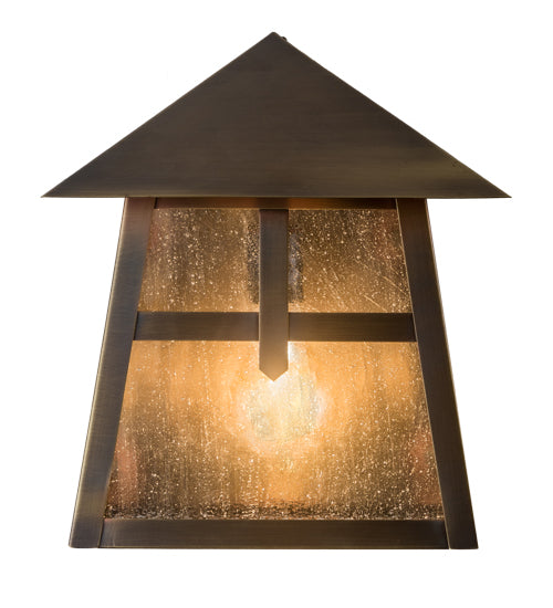 Meyda Tiffany Lighting 92112 Stillwater One Light Wall Sconce Outdoor Bronze / Dark