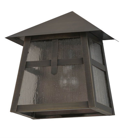 Meyda Tiffany Lighting 92114 Stillwater One Light Wall Sconce Outdoor Bronze / Dark