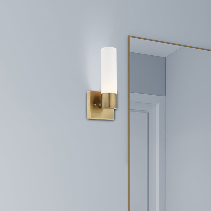 Livex Aero 10101-01 Wall Sconce Light - Antique Brass