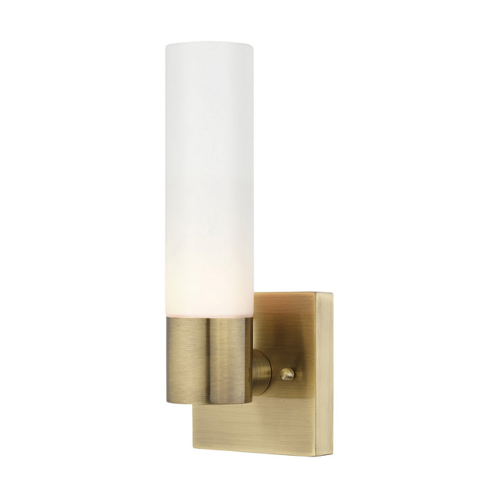 Livex Aero 10101-01 Wall Sconce Light - Antique Brass