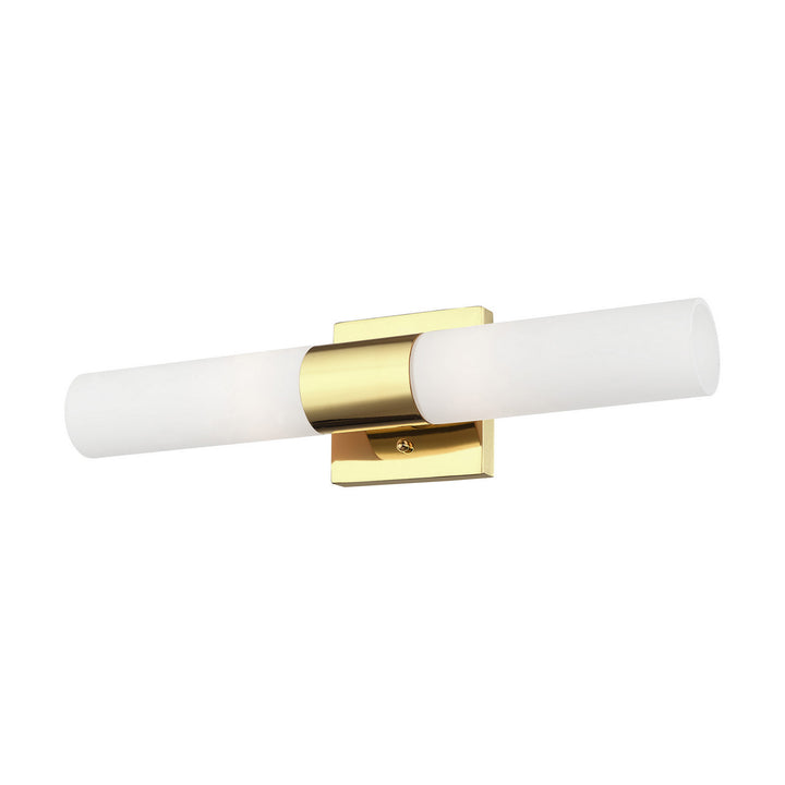 Livex Aero 10102-02 Bath Vanity Light 5 in. wide - Polished Brass