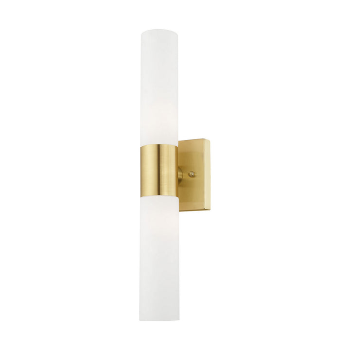 Livex Aero 10102-12 Bath Vanity Light 5 in. wide - Satin Brass