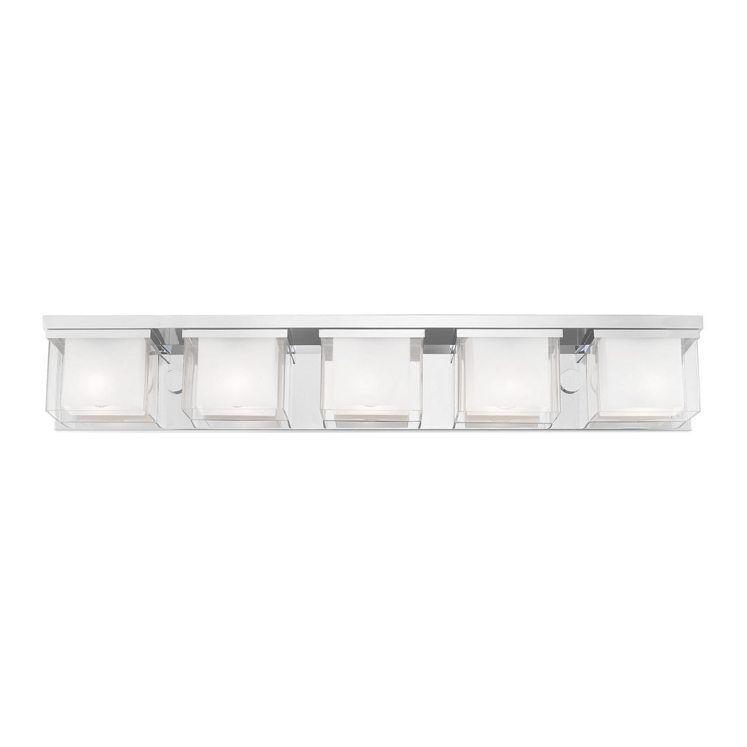 Livex Duval 10125-05 Bath Vanity Light 42 in. wide - Polished Chrome