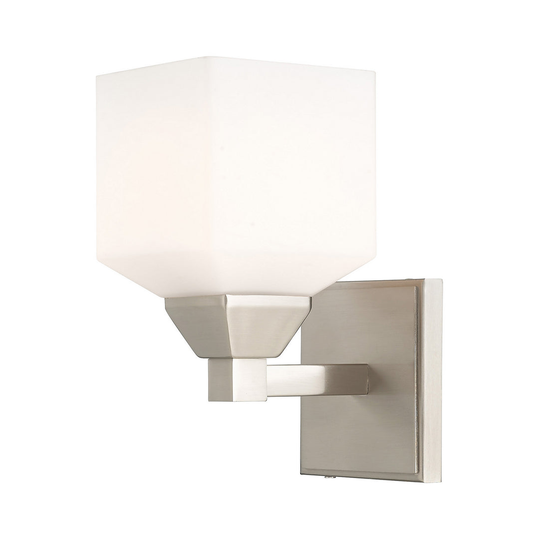 Livex Aragon 10281-91 Wall Sconce Light - Brushed Nickel