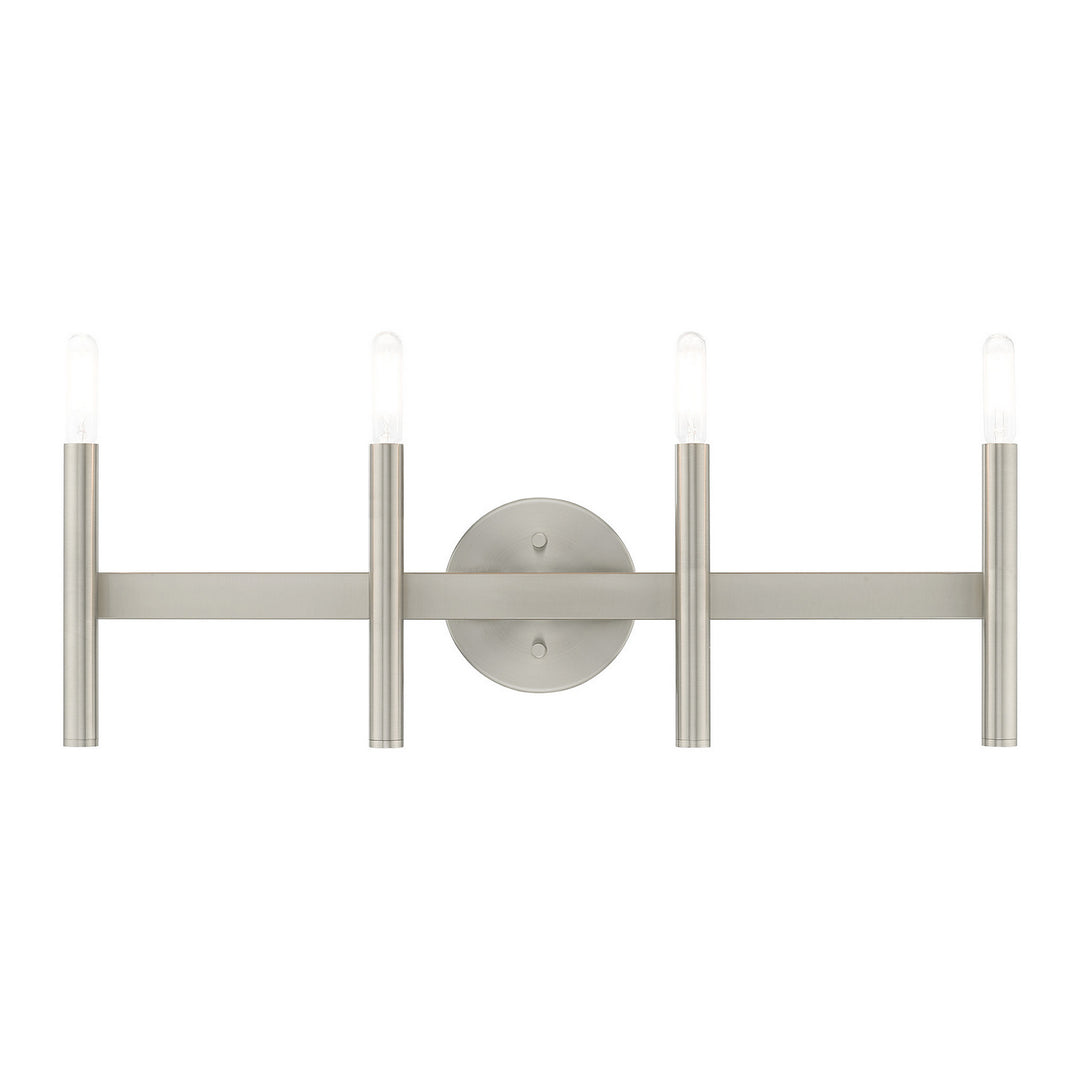 Livex Copenhagen 10344-91 Bath Vanity Light 24 in. wide - Brushed Nickel