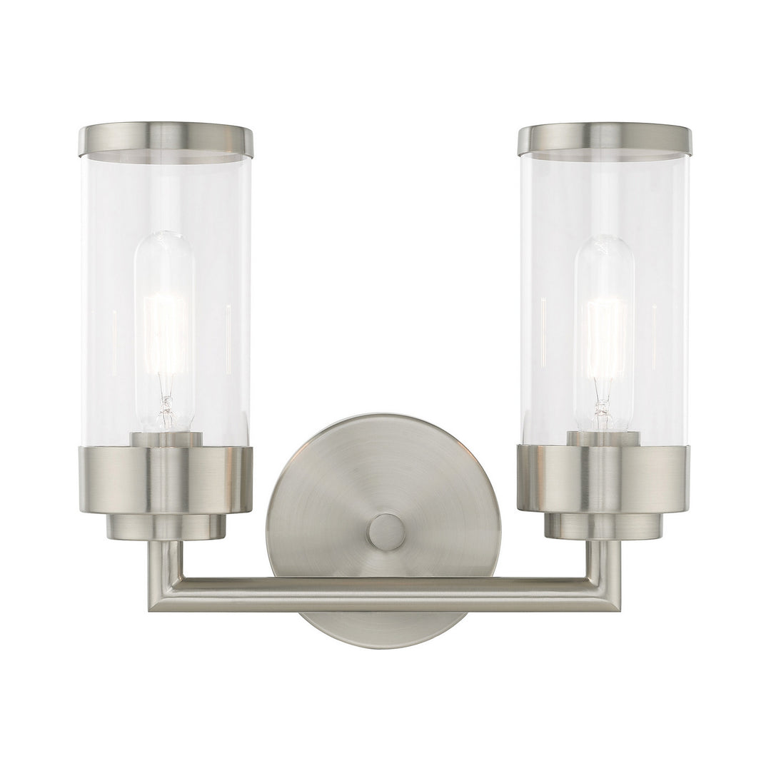 Livex Hillcrest 10362-91 Bath Vanity Light 13 in. wide - Brushed Nickel