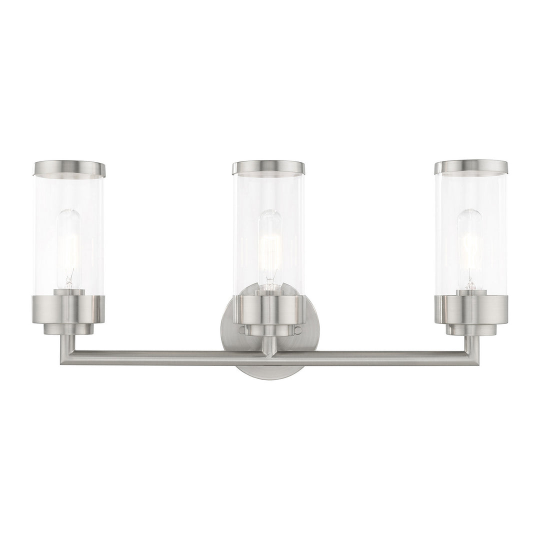 Livex Hillcrest 10363-91 Bath Vanity Light 24 in. wide - Brushed Nickel