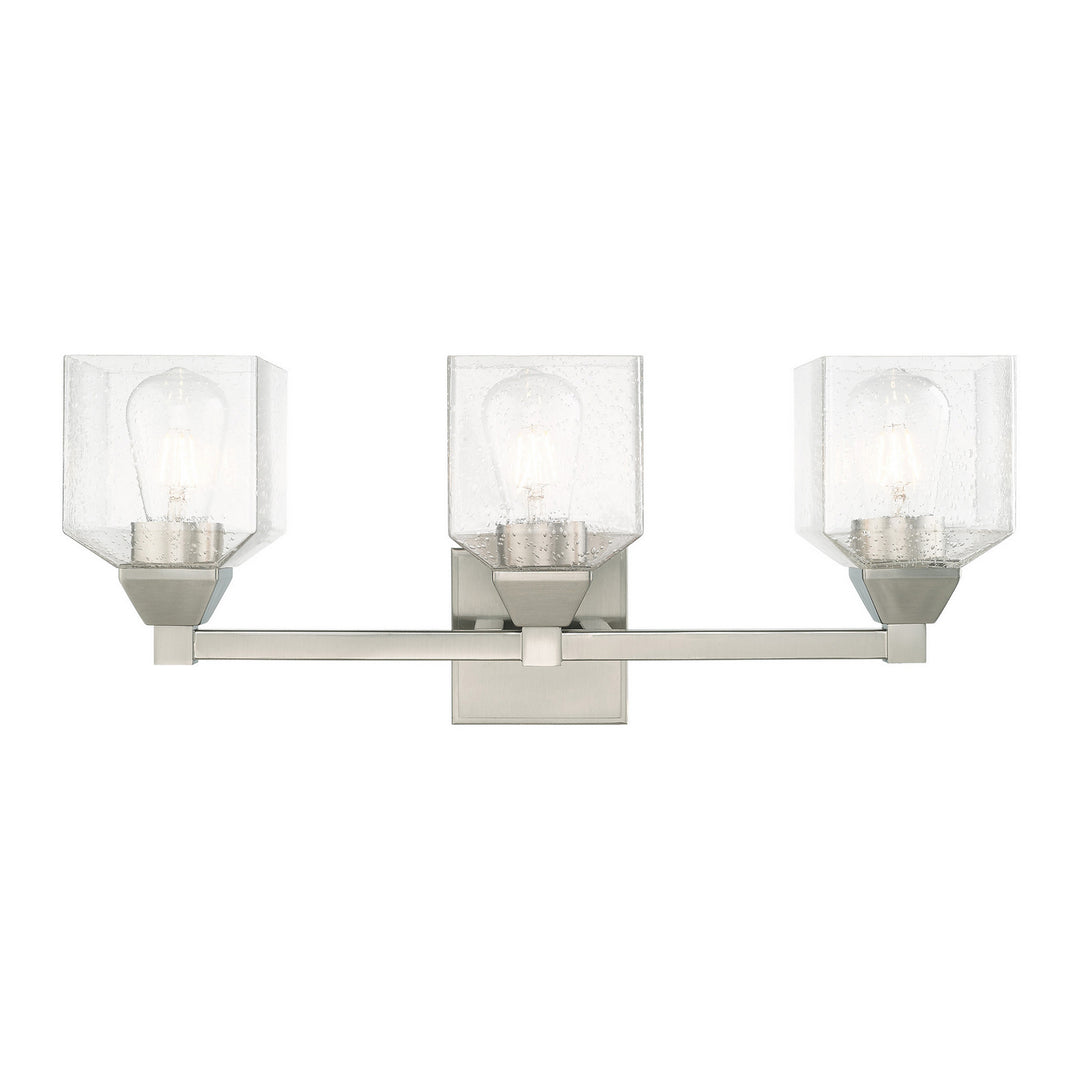 Livex Aragon 10383-91 Bath Vanity Light 23 in. wide - Brushed Nickel