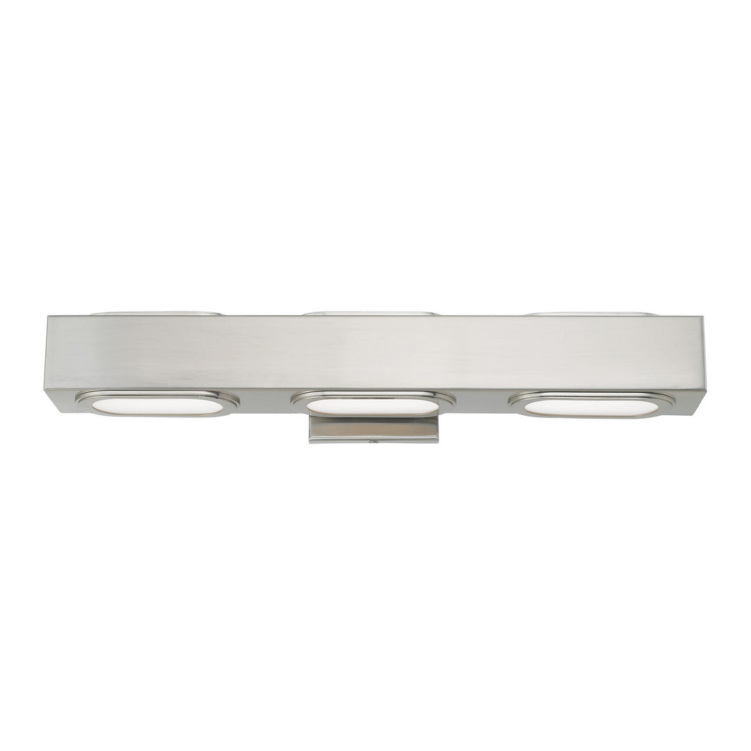 Livex Kimball 14853-91 Bath Vanity Light 23 in. wide - Brushed Nickel