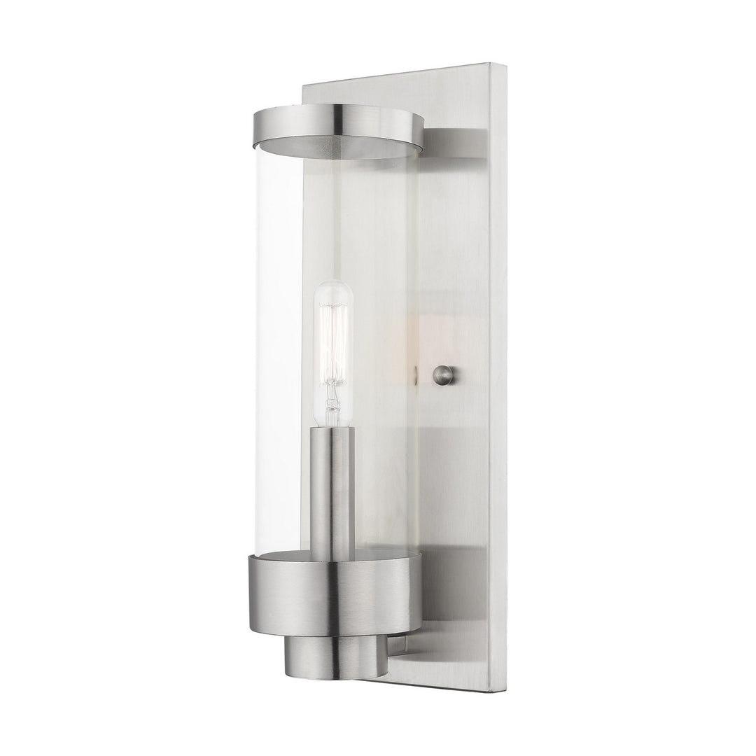 Livex Lighting 20721-91 Modern Hillcrest Outdoor Brushed Nickel