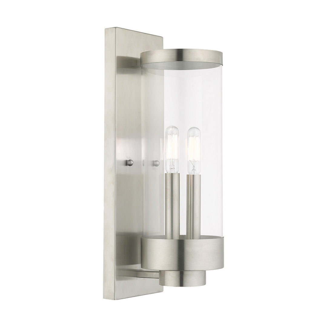 Livex Lighting 20722-91 Modern Hillcrest Outdoor Brushed Nickel