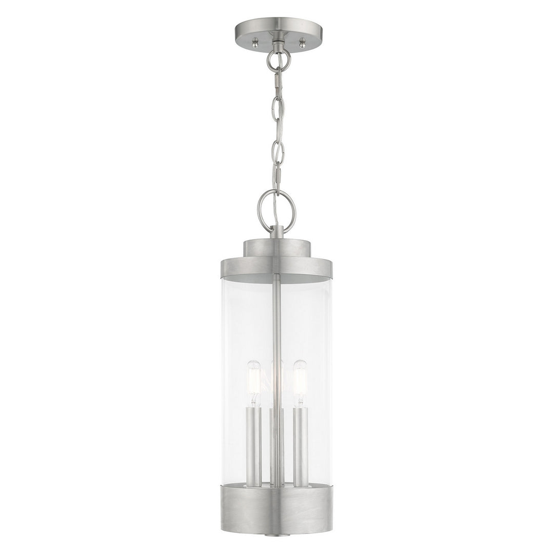 Livex Lighting 20727-91  Hillcrest Outdoor Brushed Nickel