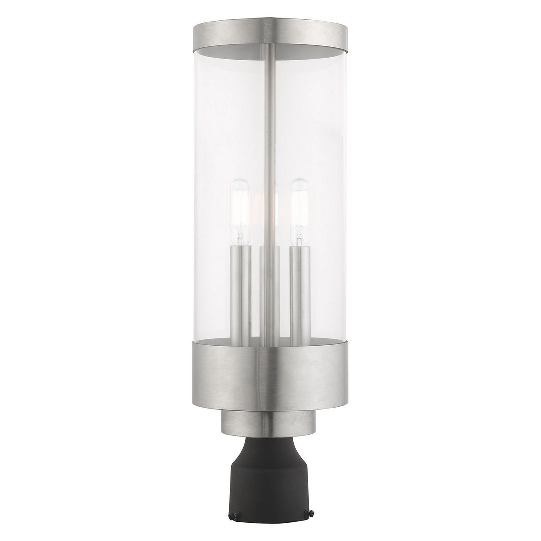 Livex Lighting 20728-91  Hillcrest Outdoor Brushed Nickel
