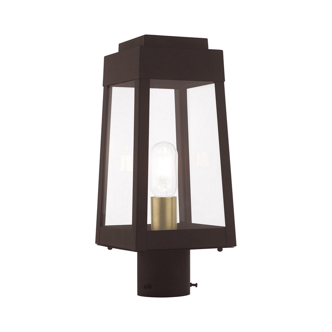 Livex Lighting 20853-07  Oslo Outdoor Bronze W/ Antique Brasss