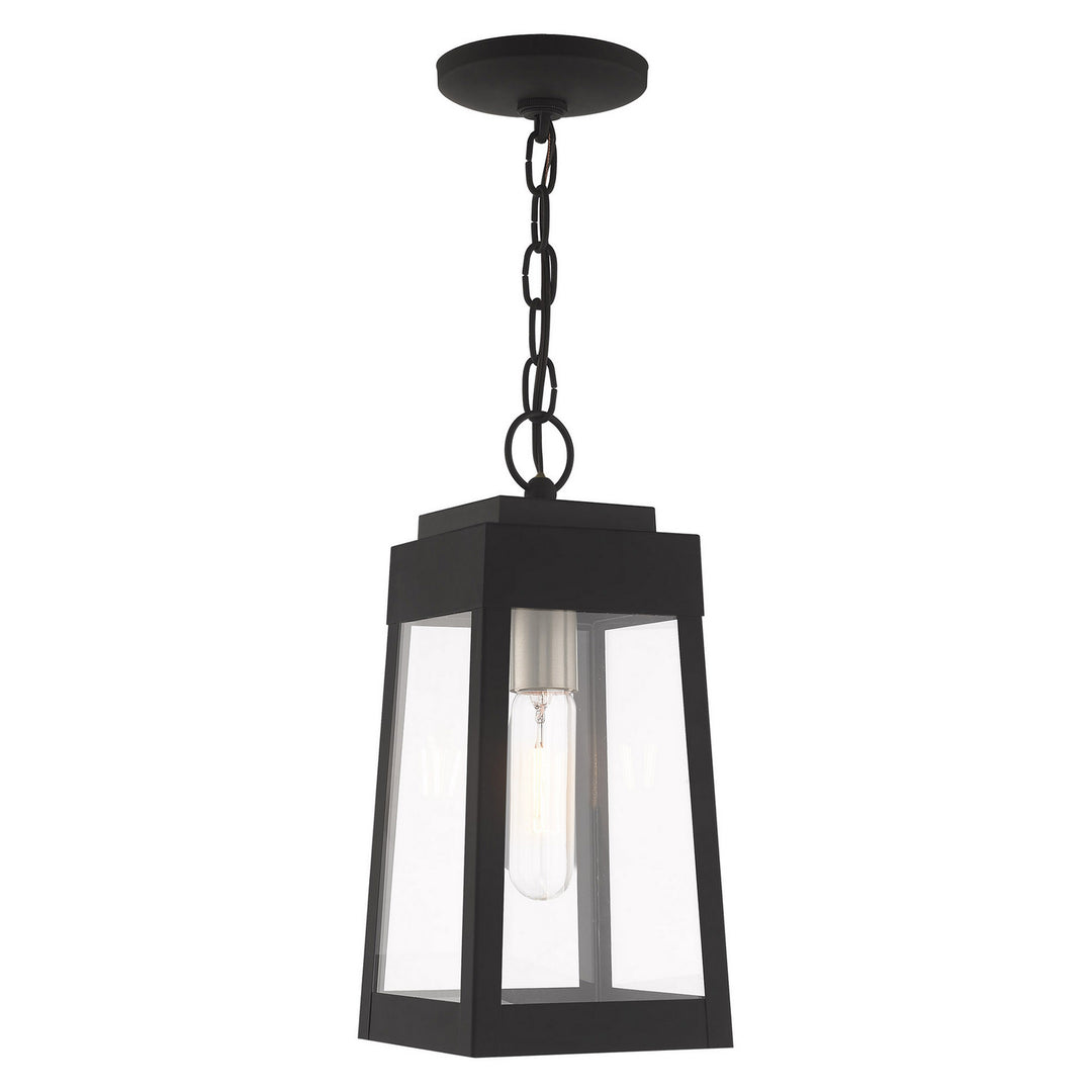Livex Lighting 20854-04  Oslo Outdoor Black W/ Brushed Nickel